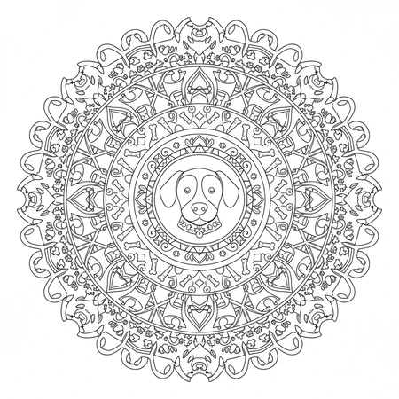 Mandala Chien #10