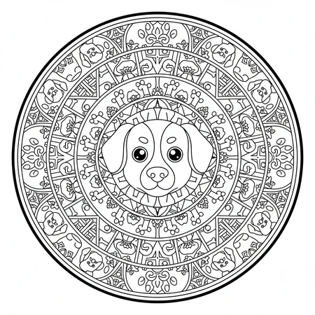 Mandala Chien #1