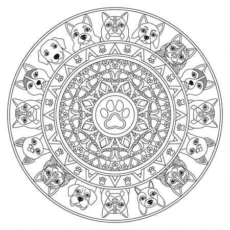 Mandala Chien #3