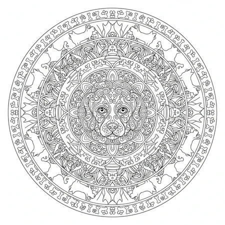 Mandala Chien #14