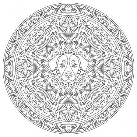 Mandala Chien #6