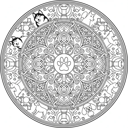 Mandala Chien #9