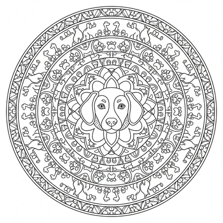 Mandala Chien #11