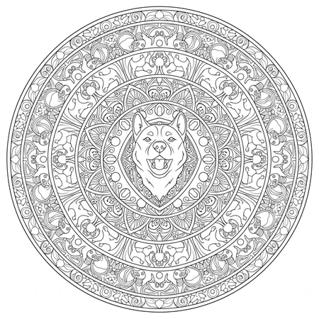 Mandala Chien #17