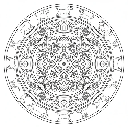 Mandala Chien #5