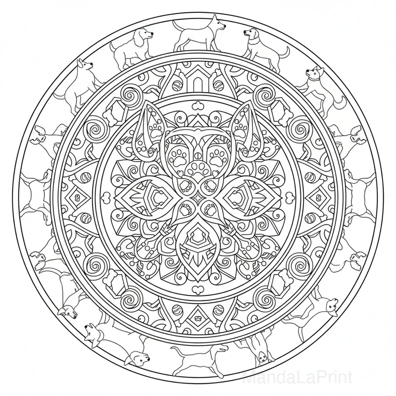 Chien Mandala #5
