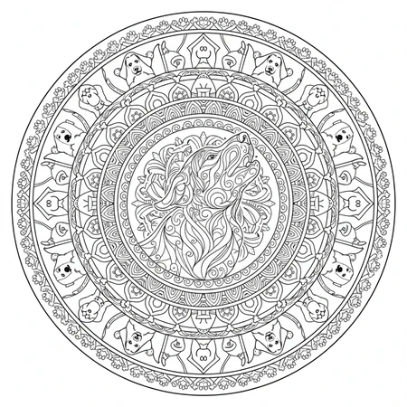 Mandala Chien #15