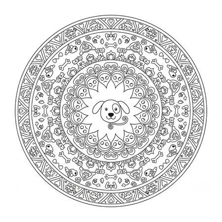 Mandala Chien #19