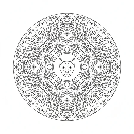 Mandala Chien #16