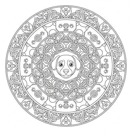 Mandala Chien #4