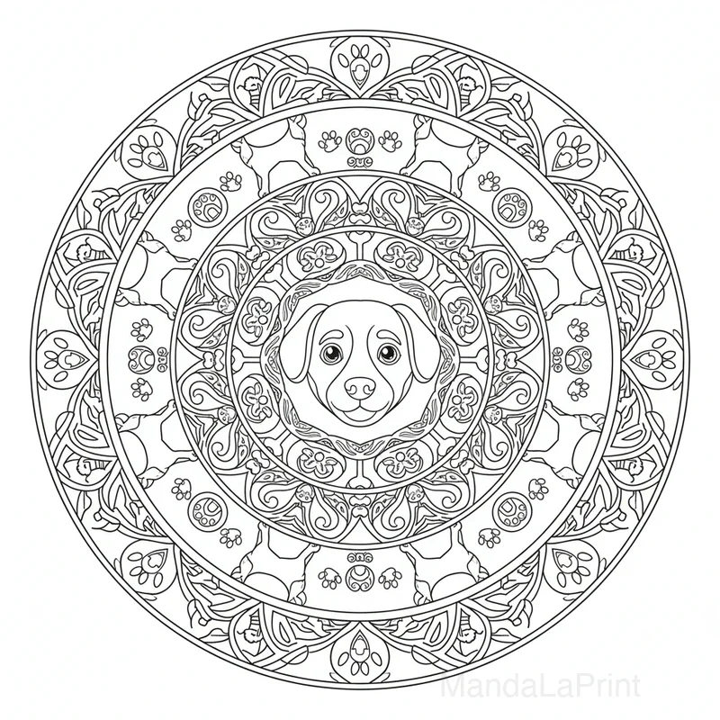 Hund Mandala #4