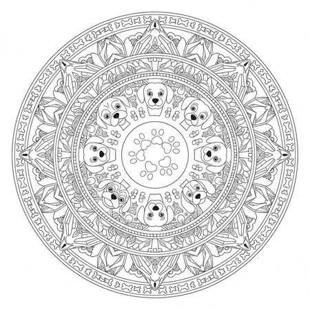 Mandala Chien #12
