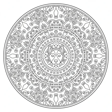 Mandala Chien #13