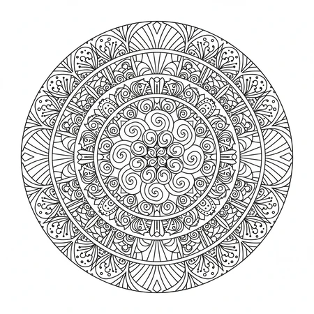 Mandala Abstrait Artistique #9