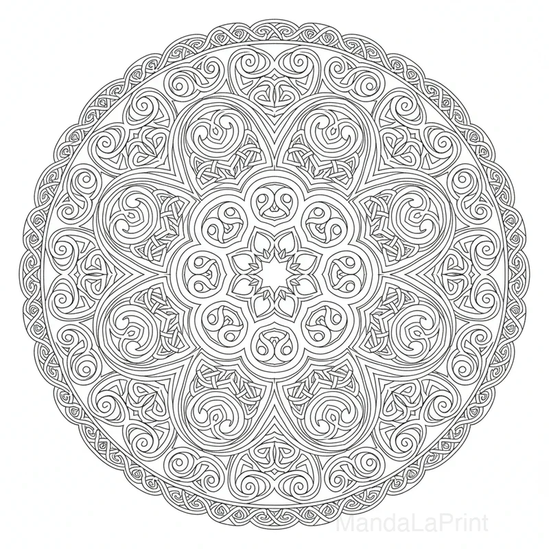 Mandala Abstrait Artistique #3