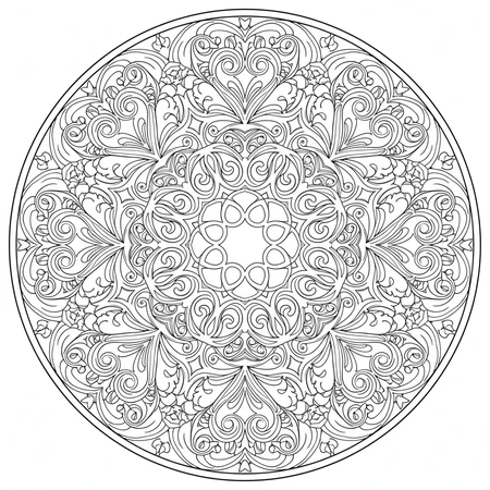 Mandala Art Nouveau #19
