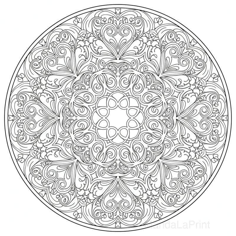 Mandala Art Nouveau #19