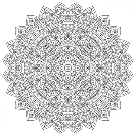Mandala Motifs Bohèmes #15