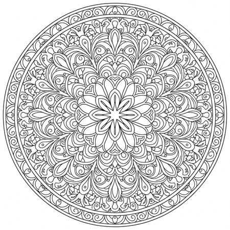 Mandala Zentangle #28