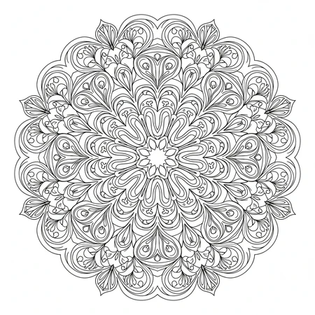 Mandala Créatif Unique #12