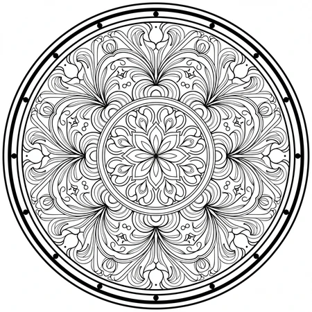 Mandala Art Nouveau #25
