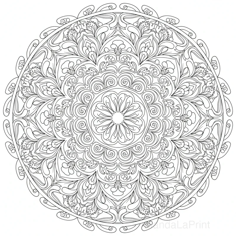 Artistic Abstract Mandala #8