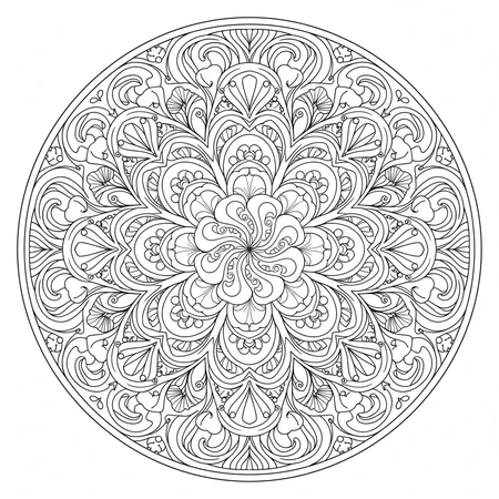 Mandala Art Nouveau #21