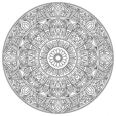 Mandala Zentangle #20