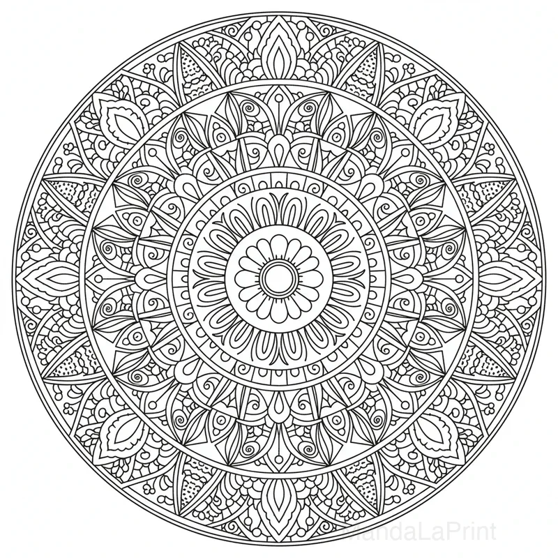 Mandala Zentangle #20