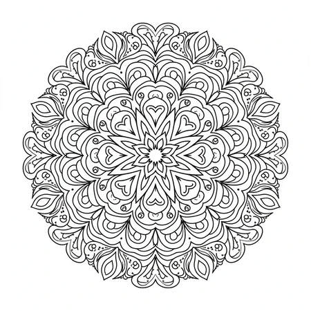 Organic Curves Mandala #27