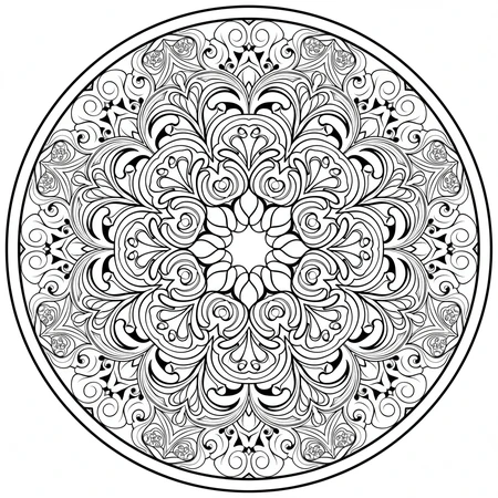 Coloriage Mandala Zentangle #11