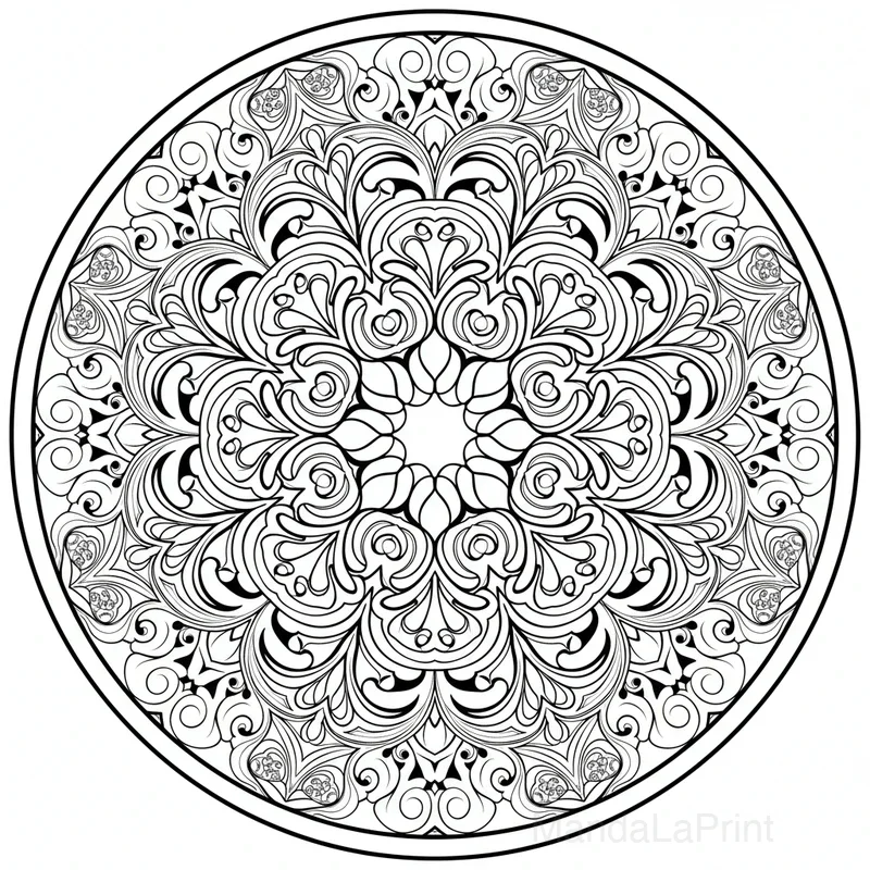 Coloriage Mandala Zentangle #11