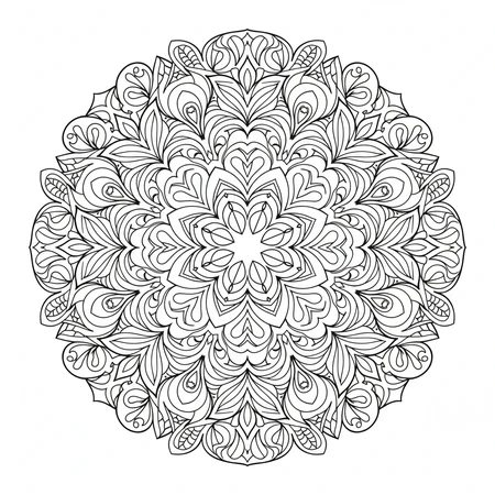 Mandala Abstrait Artistique #10