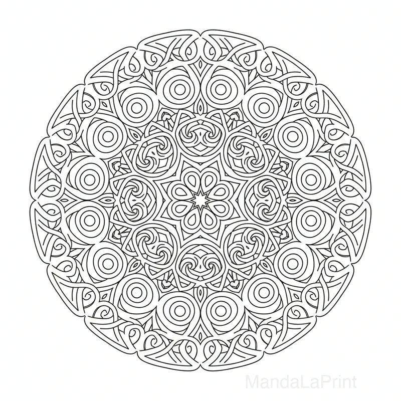 Celtique Noeud Mandala #16