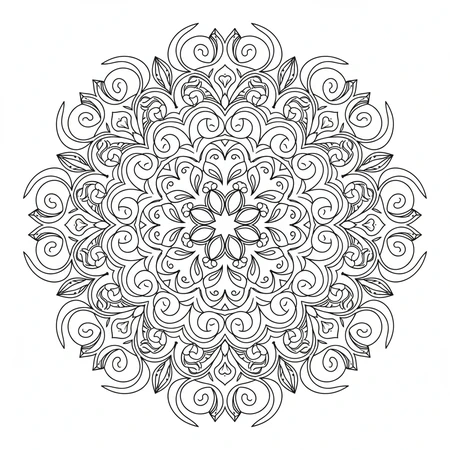 Mandala Abstrait Artistique #14