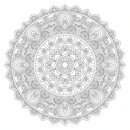 Mandala Art Nouveau #4