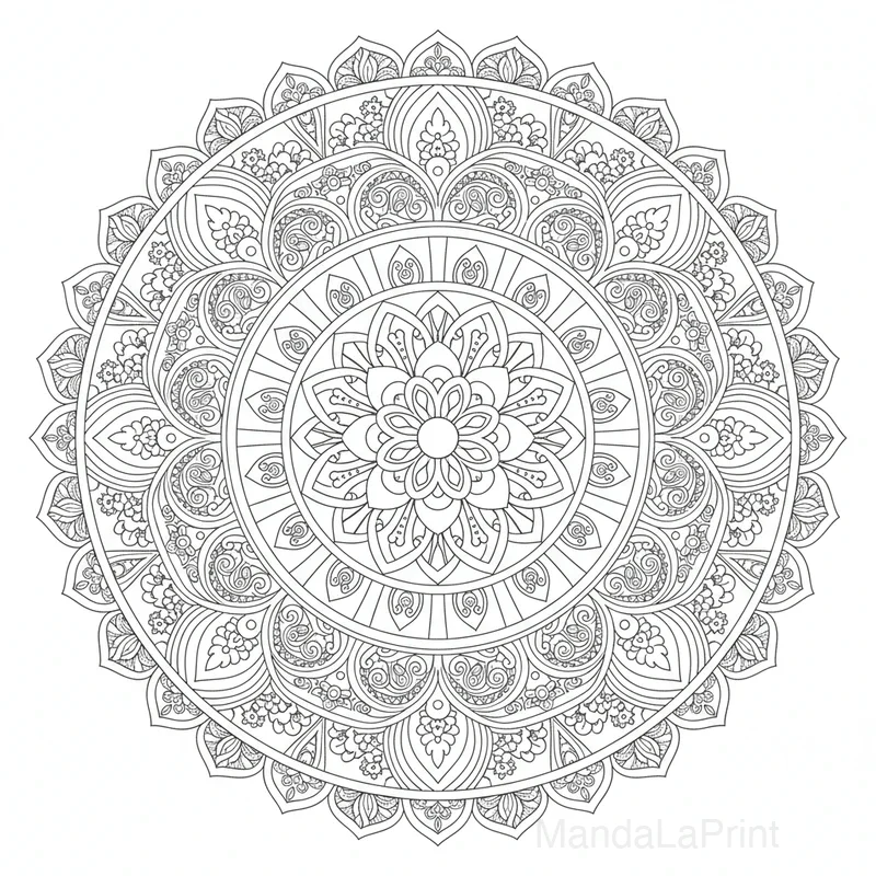 Artistic Abstract Mandala #4