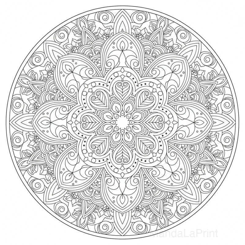 Mandala Paisley Orné #30
