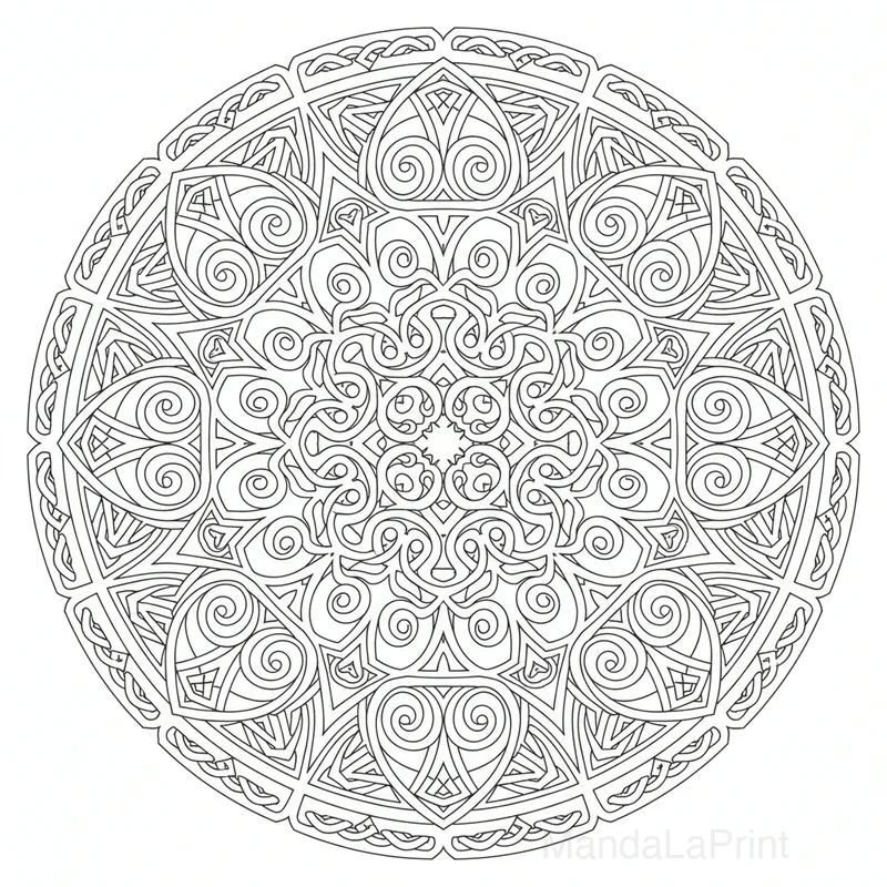Mandala Noeud Celtique #21