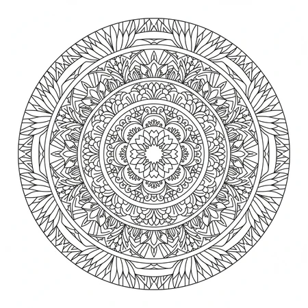 Mandala Créatif Unique #6