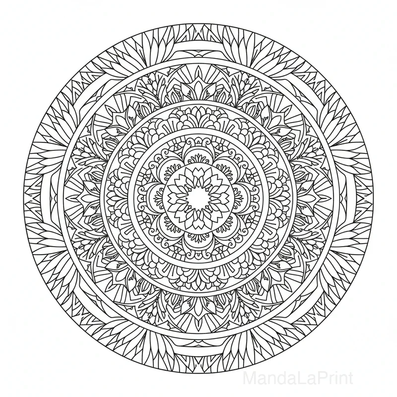 Mandala Créatif Unique #6