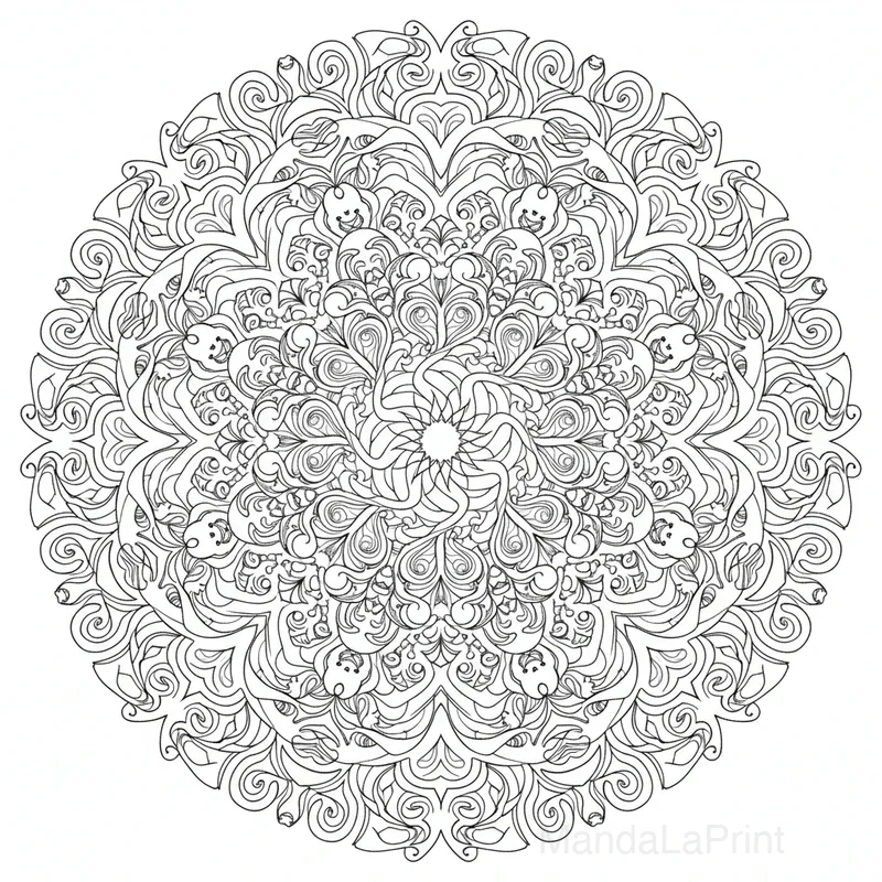 Mandala Abstrait Artistique #4