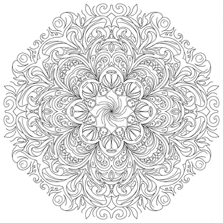 Mandala Art Nouveau #19