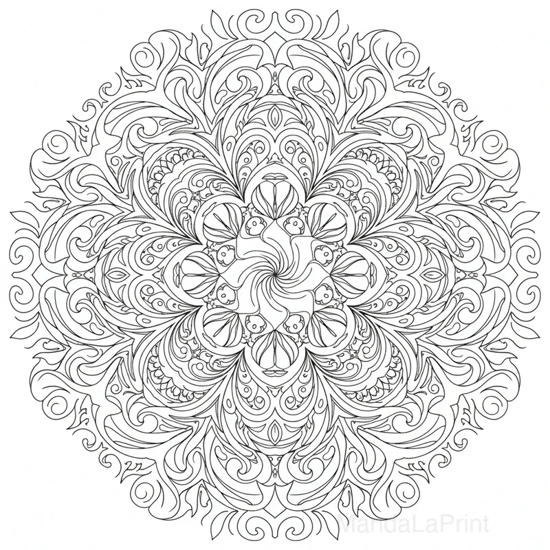 Mandala Art Nouveau #19