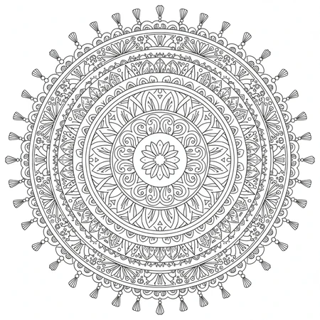 Mandala Art Nouveau #12