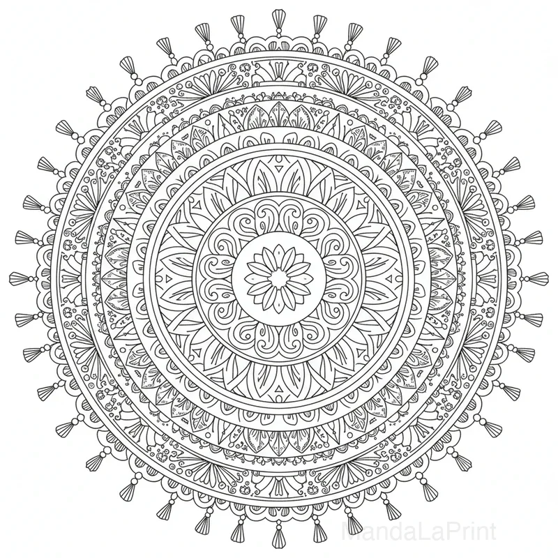 Mandala Art Nouveau #12