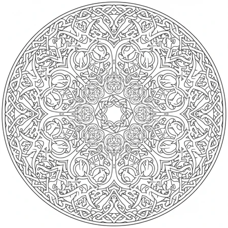 Mandala Noeud Celtique #24