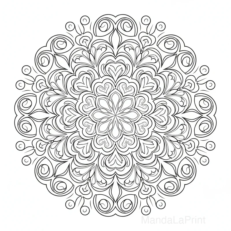 Mandala Courbes Organiques #22