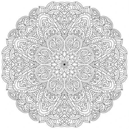 Mandala Créatif Unique #9
