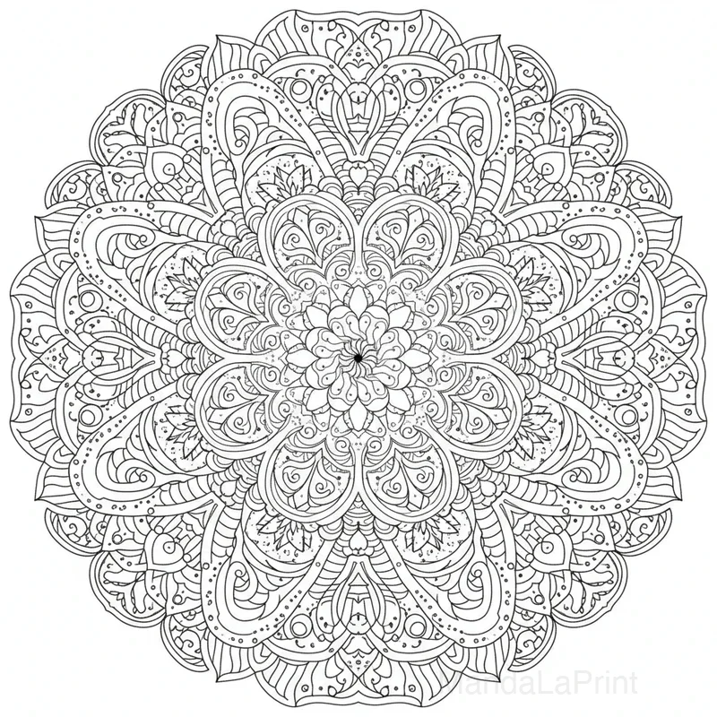 Mandala Créatif Unique #9
